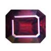 Spinel Red Gemstone Octagon, Loupe Clean